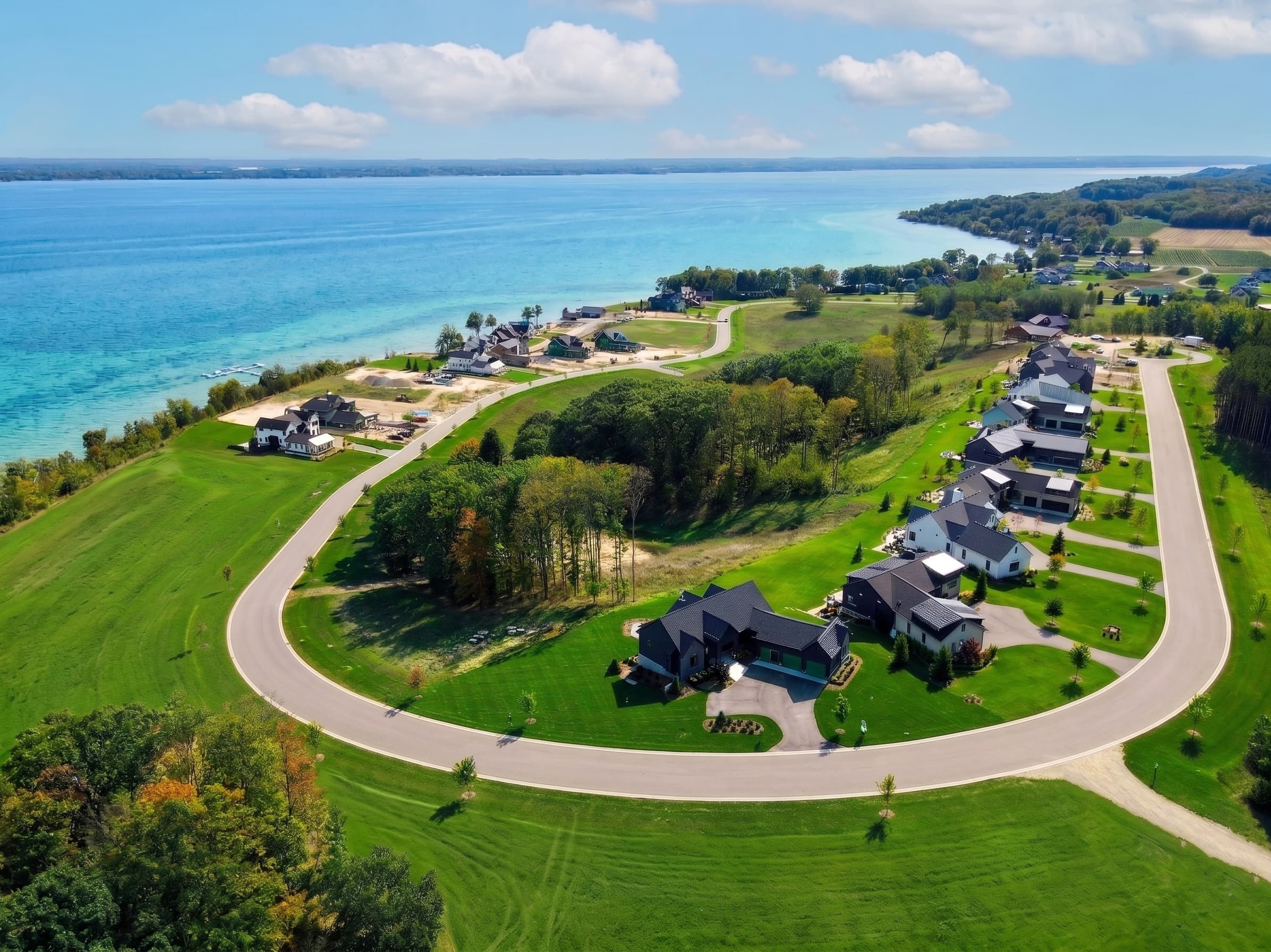 Peninsula Shores — Old Mission Peninsula aerial