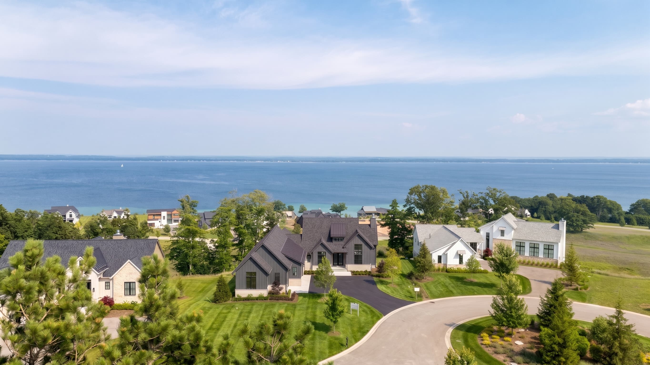 15985 Waters Edge Drive — aerial view